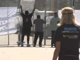 ICE facility fence removal
