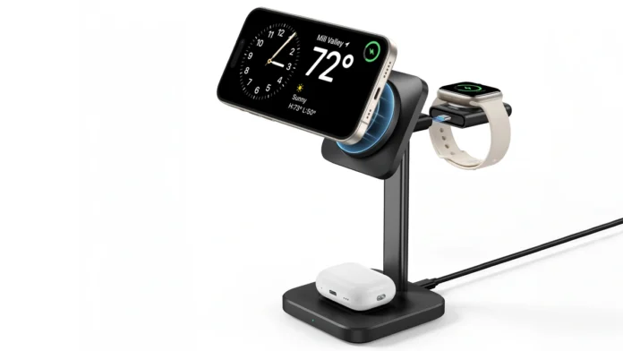 Qi2 3-in-1 MagSafe charging station