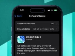 iOS 26.1 Beta 3